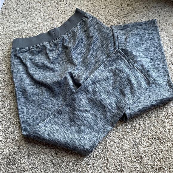 Under Armour Fleece Thick Gray Sweatpants Track Pants Wide Leg Size Small - Picture 3 of 3